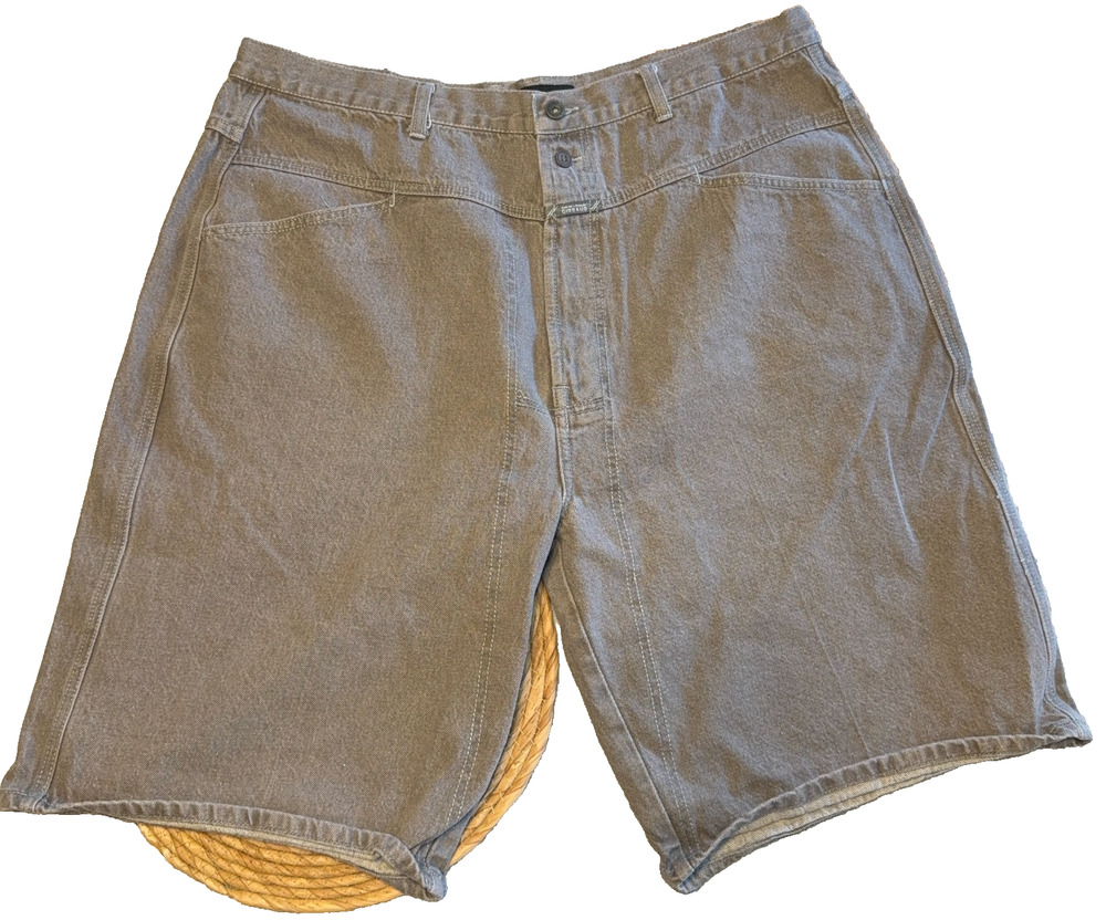 Marithe Francois Girbaud Brand X Shorts 39 Waist Gray Baggy Y2K Jorts